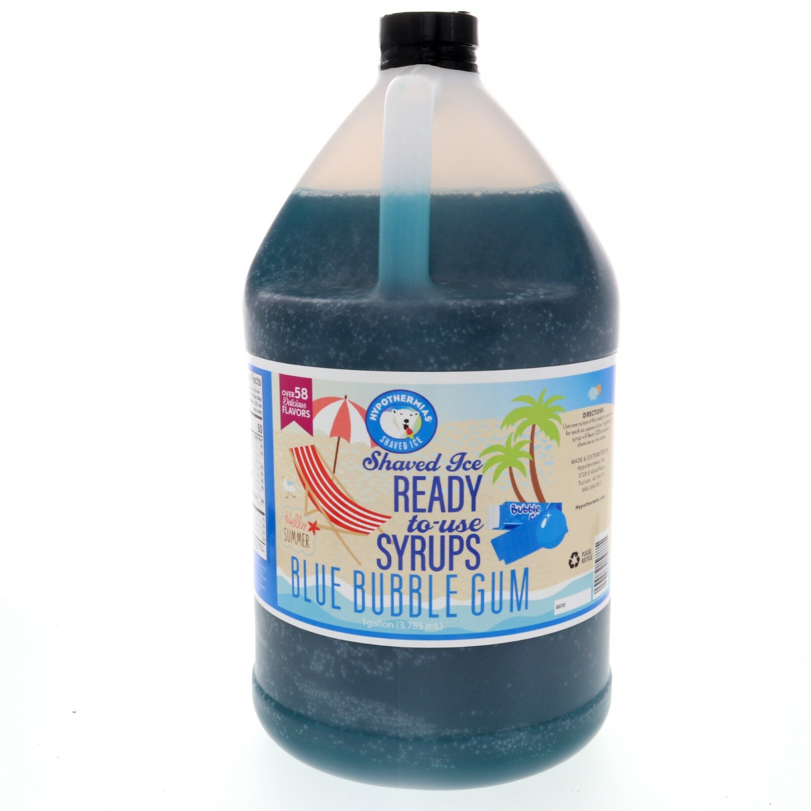 Hypothermias BLUE BUBBLE GUM Flavor Syrup 🍧 Snow Cone machine Shaved Ice Syrup