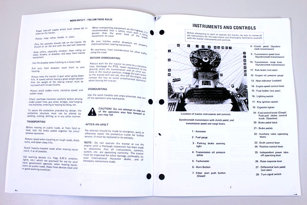 International 574 Tractor Owners Operators Manual Maintenance S/N 100,001-UP