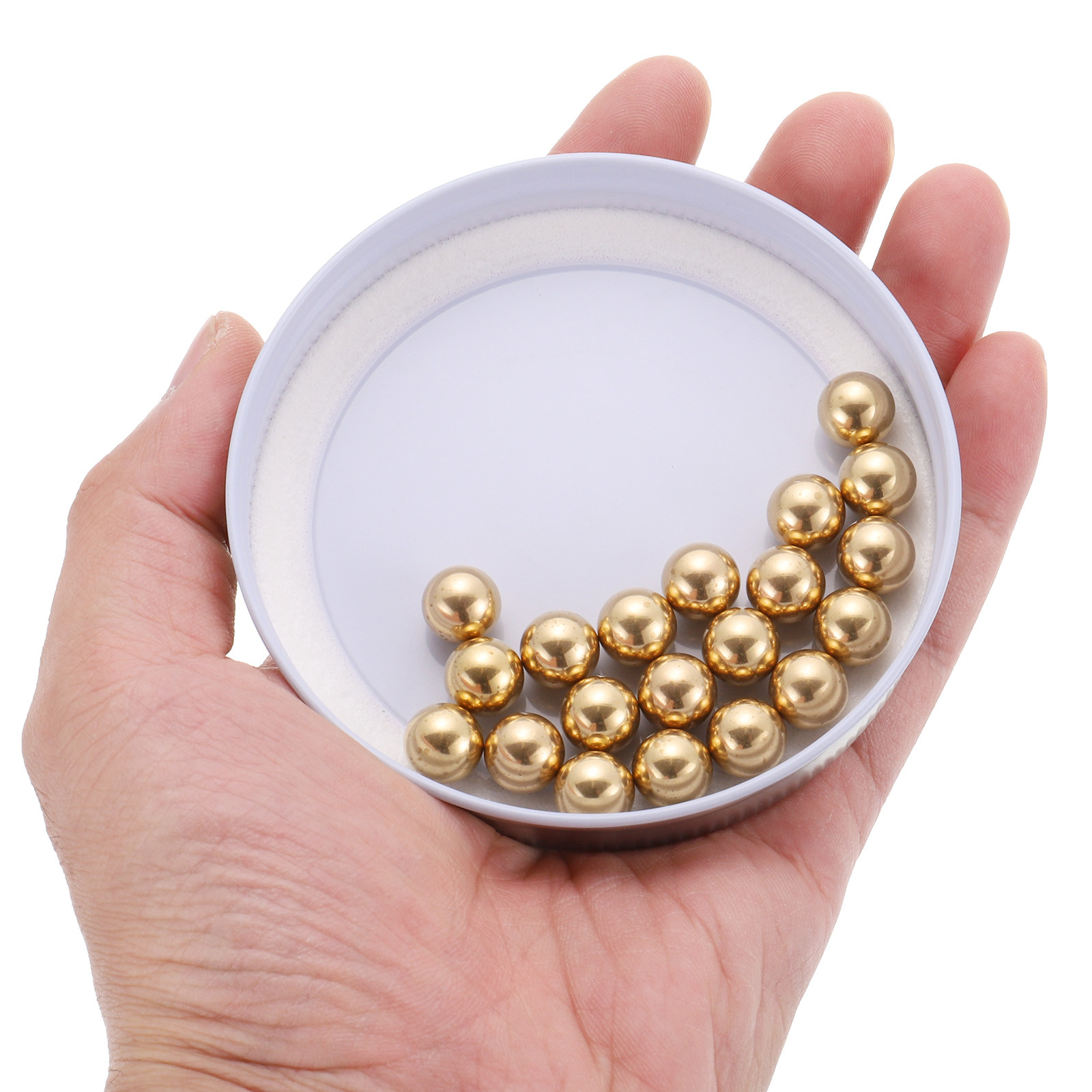 100pcs Precision Solid Brass Bearing Balls 10mm Industrial Brass Ball Spheres
