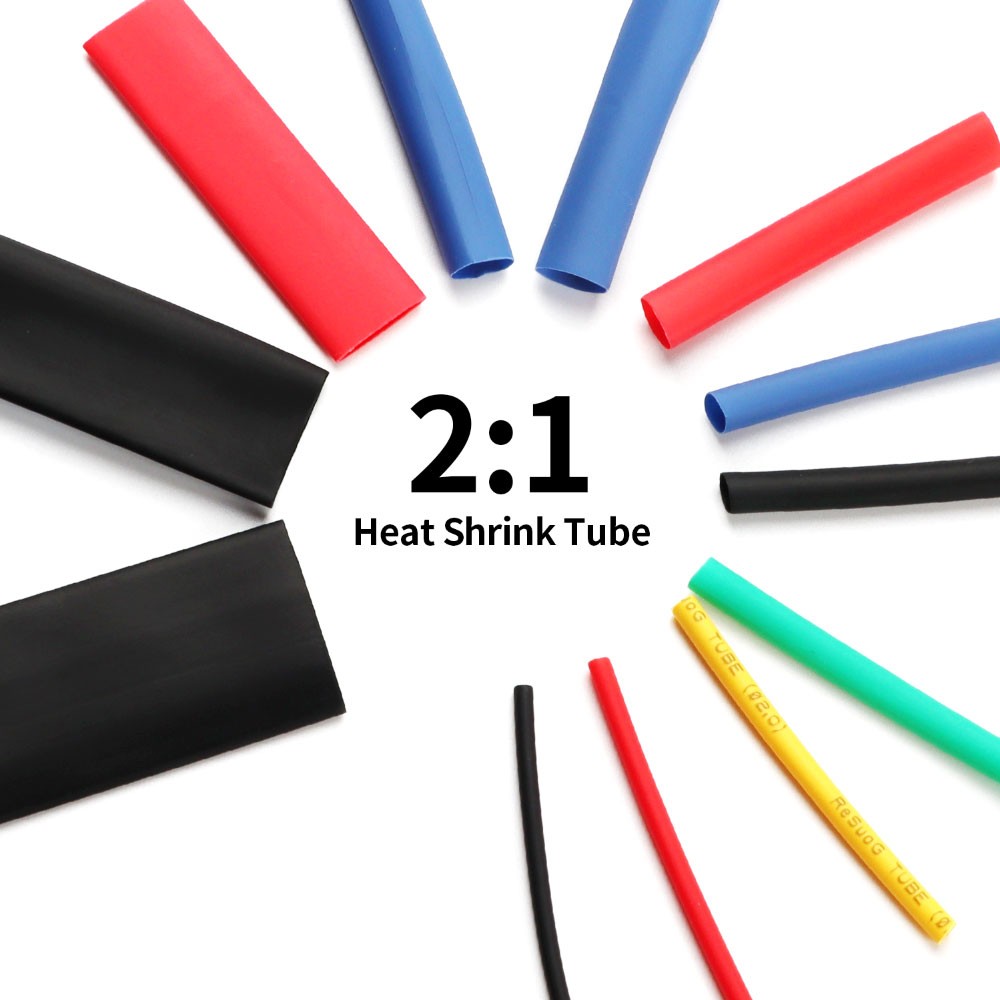 560 Pcs HEAT SHRINK Tubing Sleeve 2:1 Shrinkable Tube Wire Cable Assortment Kit