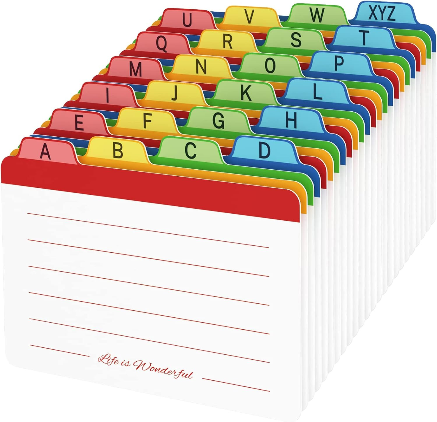 4 x 6 inches Index Card Dividers Alphabetical 4×6-24pack Normal Pattern