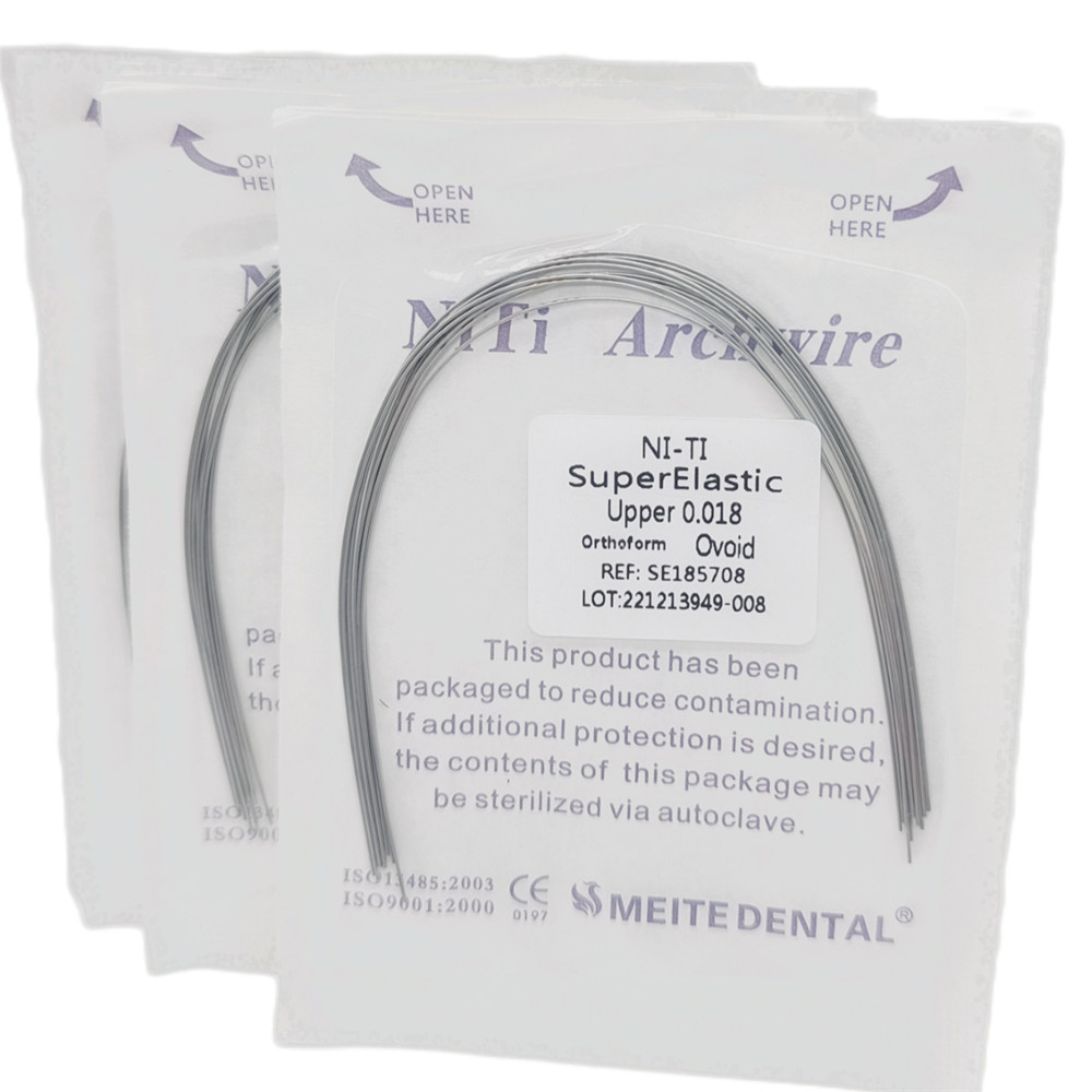 100Packs Dental Ortho Arch Wires Super Elastic Niti Round 012~020 Upper&Lower