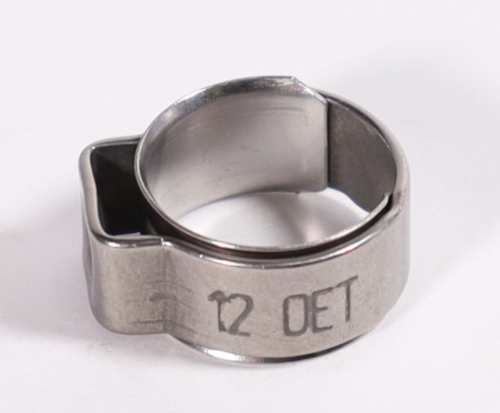 (Lot of 325) Oetiker Stainless Steel Single Ear Hose Clamps 12mm 15400087