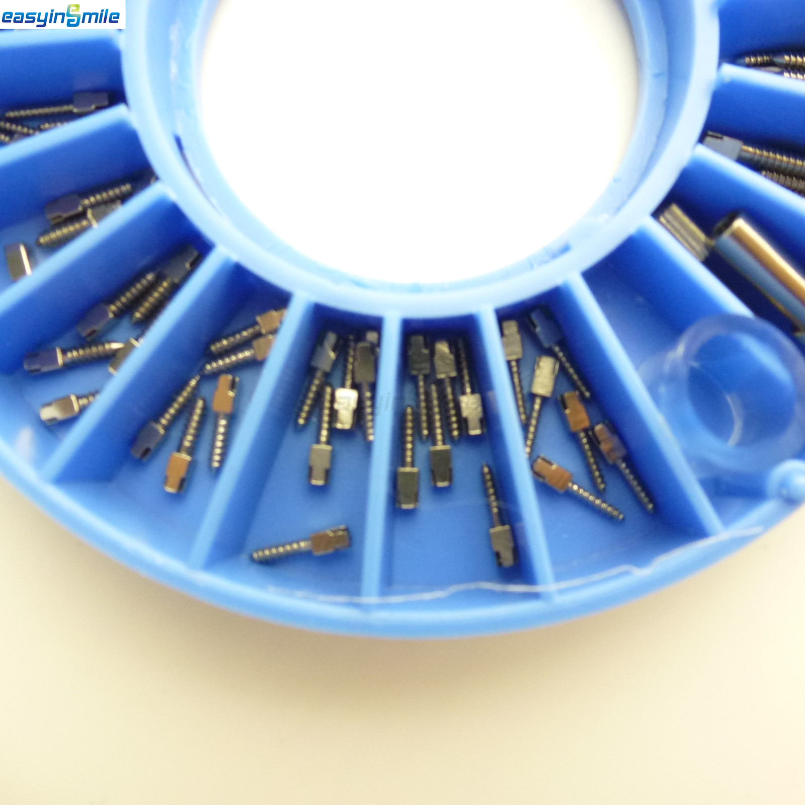 Dental Stainless Steel Endo Screws Conical Screws Posts Assorted Kit 120pcs&2Key