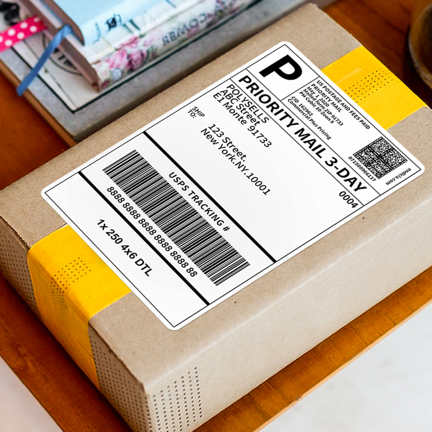 4″x6″ Direct Thermal Shipping Labels for Zebra&Rollo Printers Fanfold and Rolls