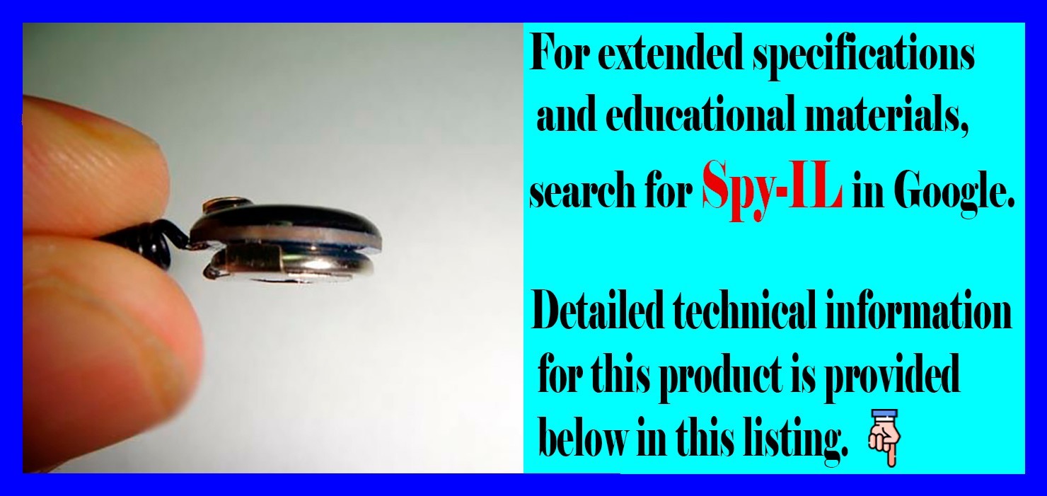 Mini Spy Audio Bug – 300m Wireless UHF Transmitter, Hidden Mic, Made in Israel