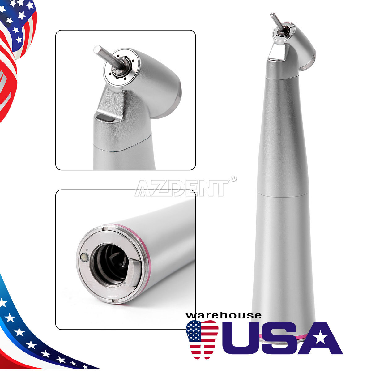AZDENT Dental Electric LED Brushless Micro Motor/1:1/1:5 1:4.2 LED Handpiece