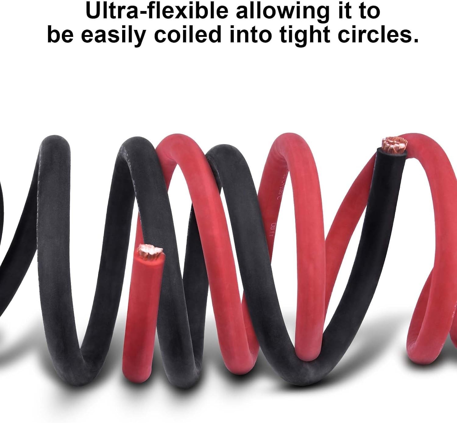 Ultra-Flexible Copper Welding Battery Wire 6 AWG – 20 ft Black & Red Duo Pack