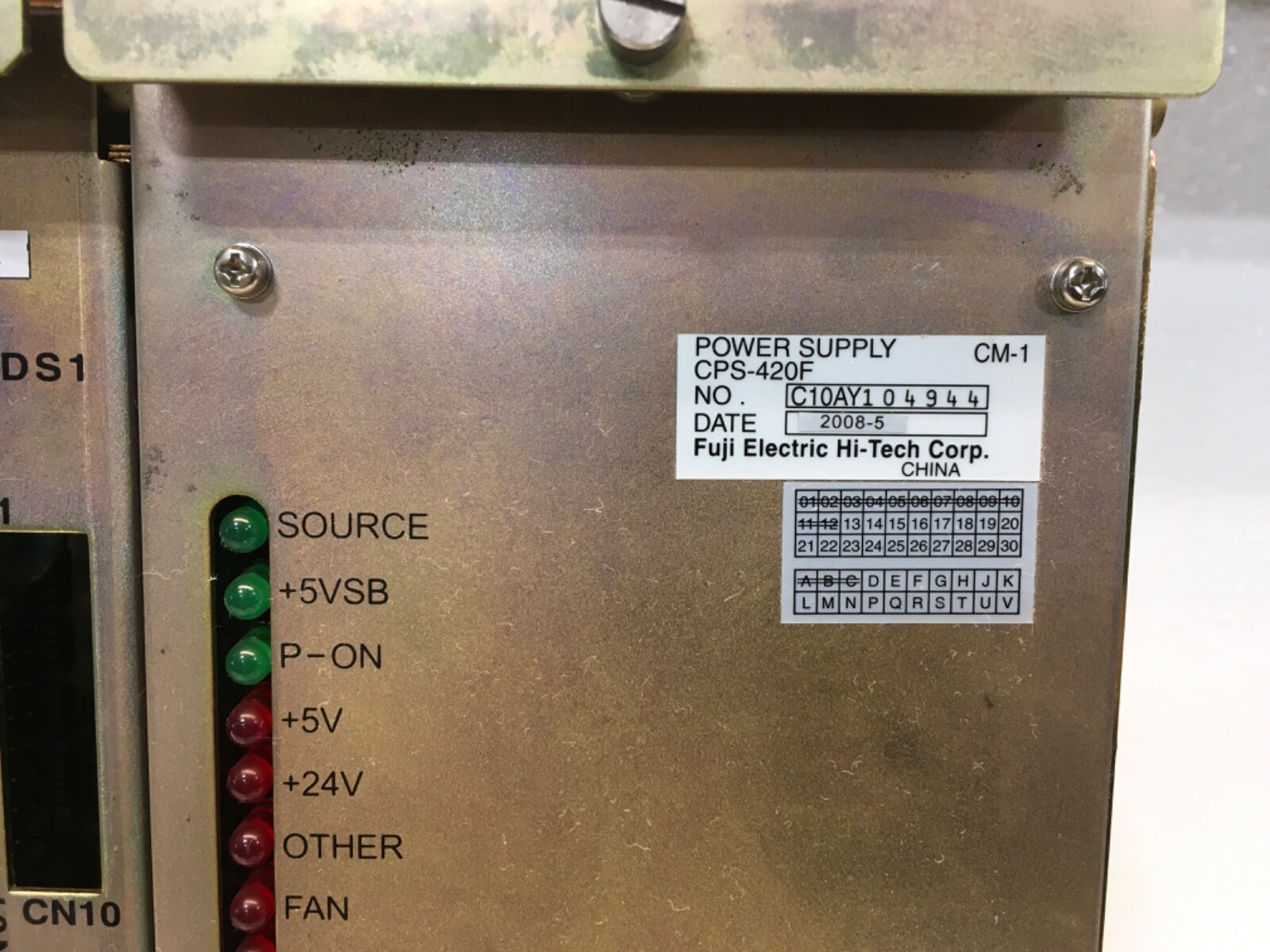Fuji Electric JZNC-NRK51-1, JZNC-NIF01B-1, SGDR-AXA01A, CPS-420F, JANCD-NCP01-1