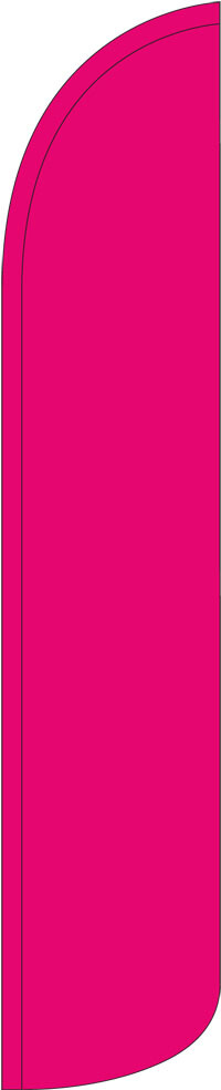 Solid Hot Pink Windless Full Sleeve Swooper Flag Feather Banner
