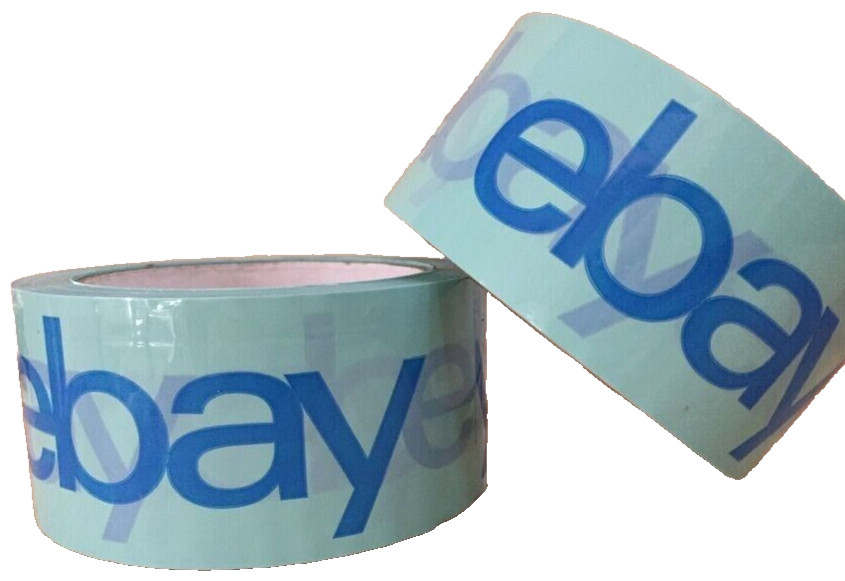 eBay Branded Shipping Tape 2″ x 75 Yards Blue Purple Yellow White Various Color