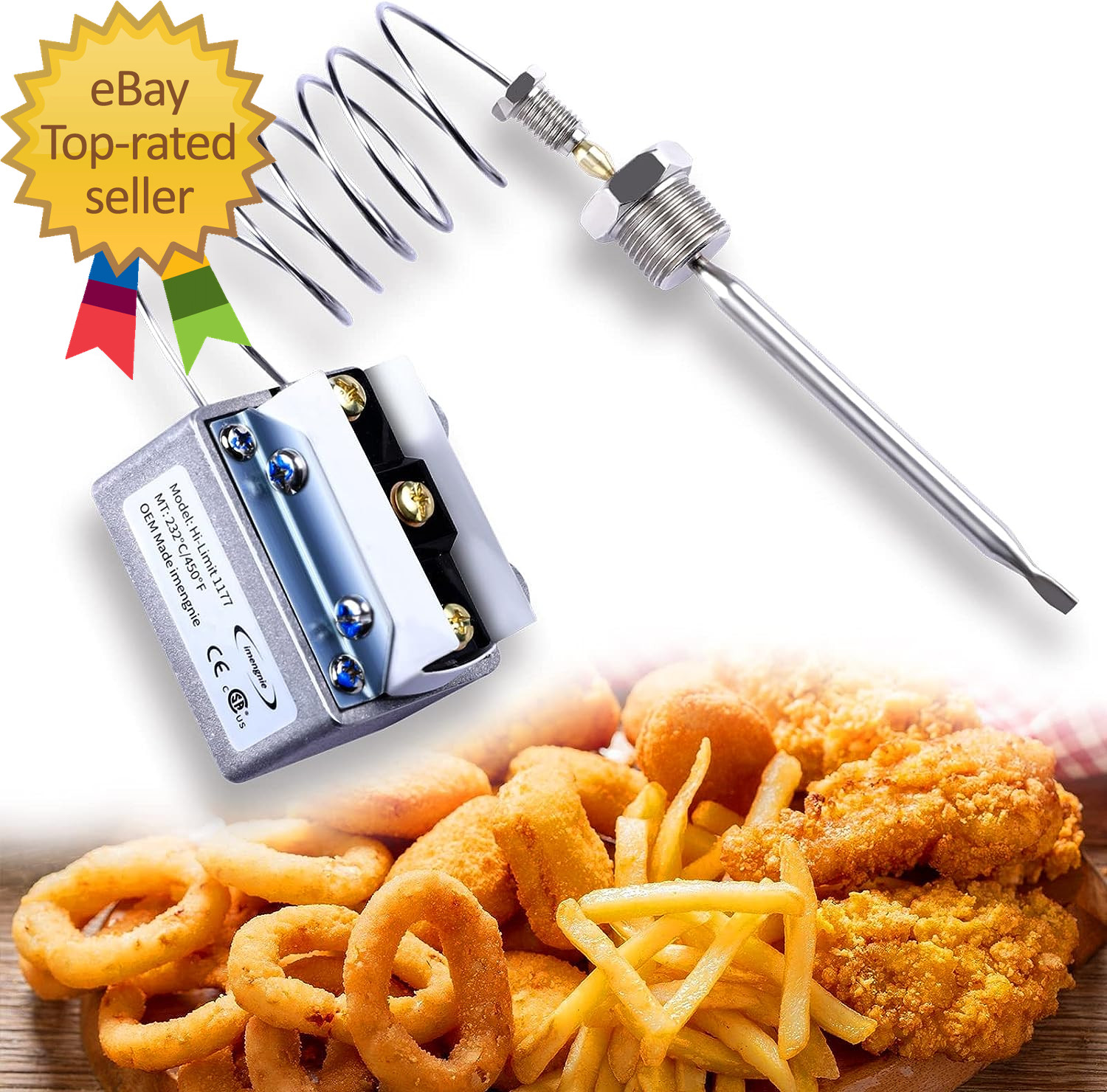 1177 High Limit Fryer Switch Lccm200300000 Deep Fryer Thermostats Parts