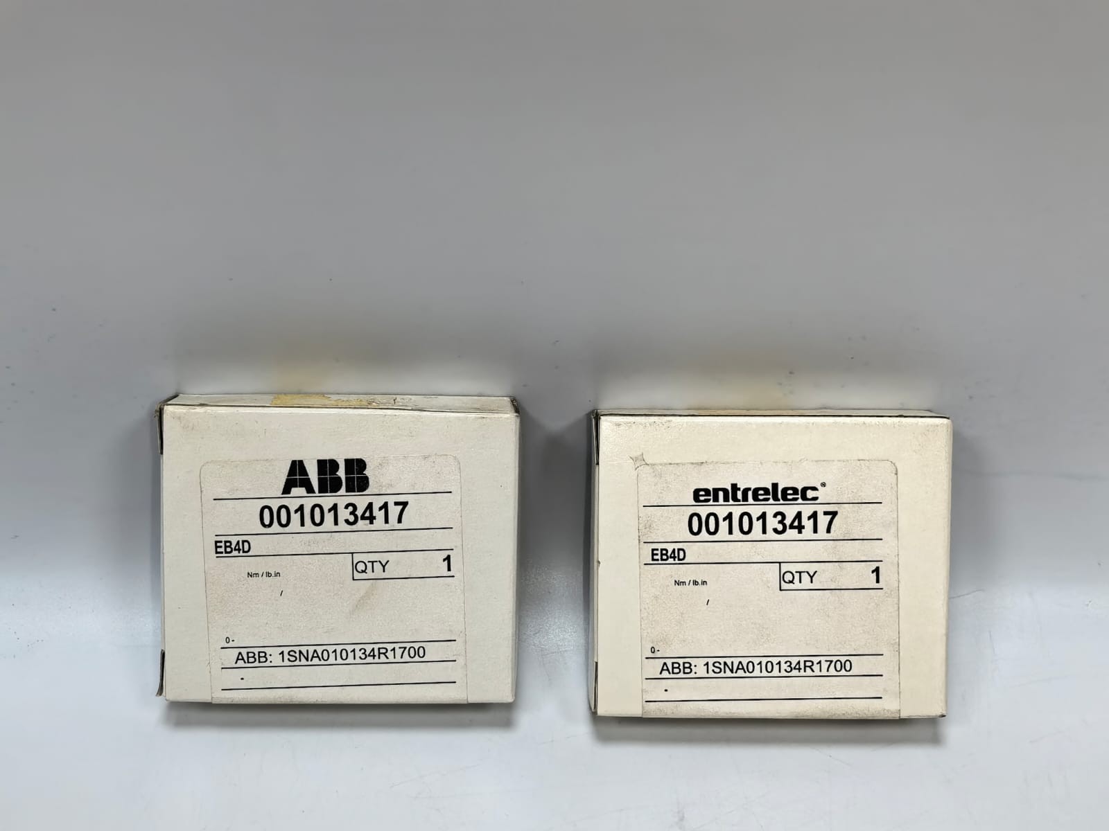 LOT 2 PCS ABB EB4D 1SNA010134R1700 SCREW CLAMPS TERMINAL BLOCKS