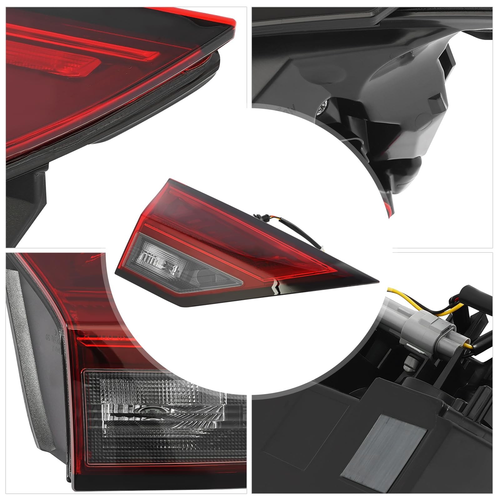 2021-2023 Nissan Rogue Inner Tail Light LED Black 26555-6RR1A 26550-6RR1A Left