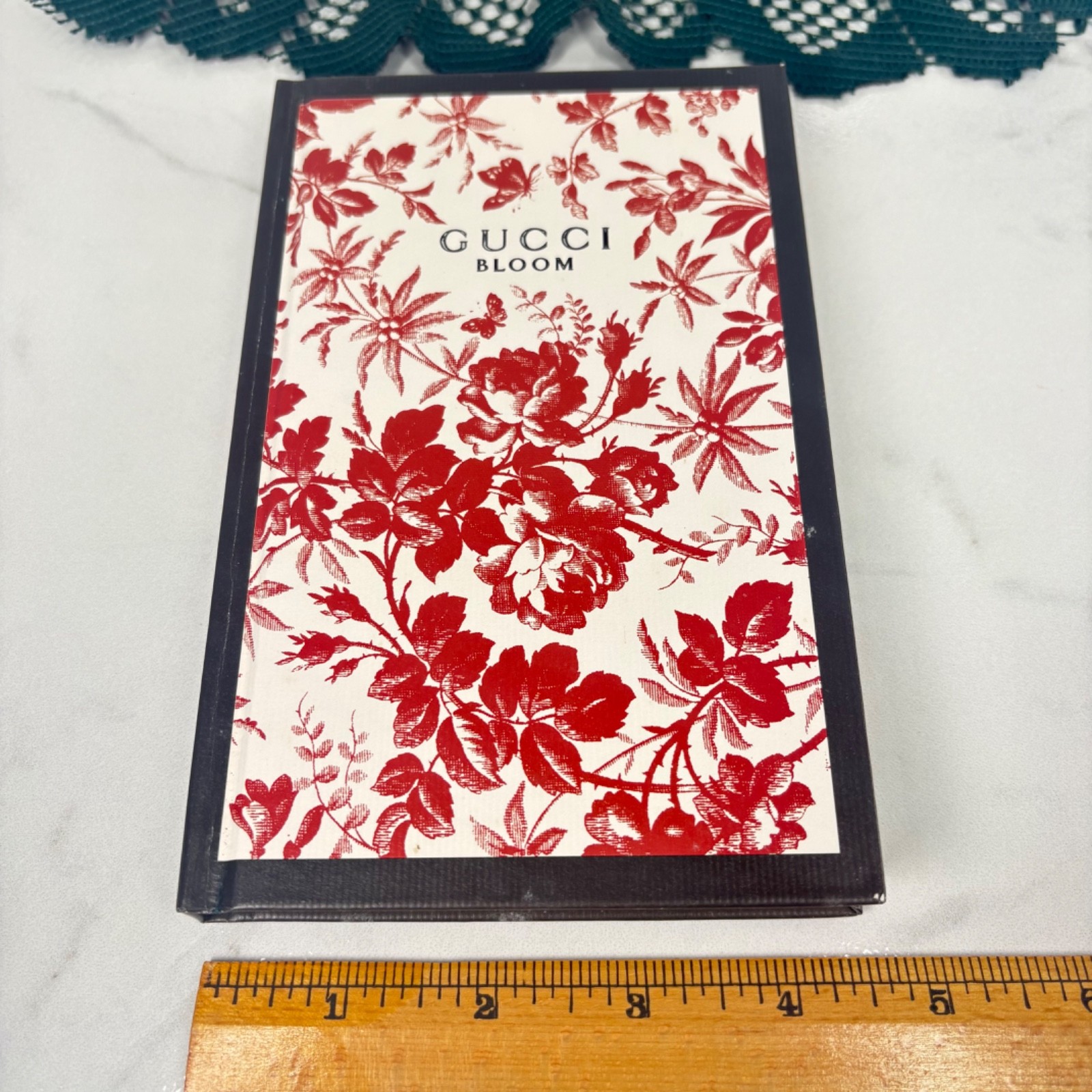 Gucci GG Red Floral Bloom Journal, Notebook, Sketch Book, Doodle Pad New w/ Box