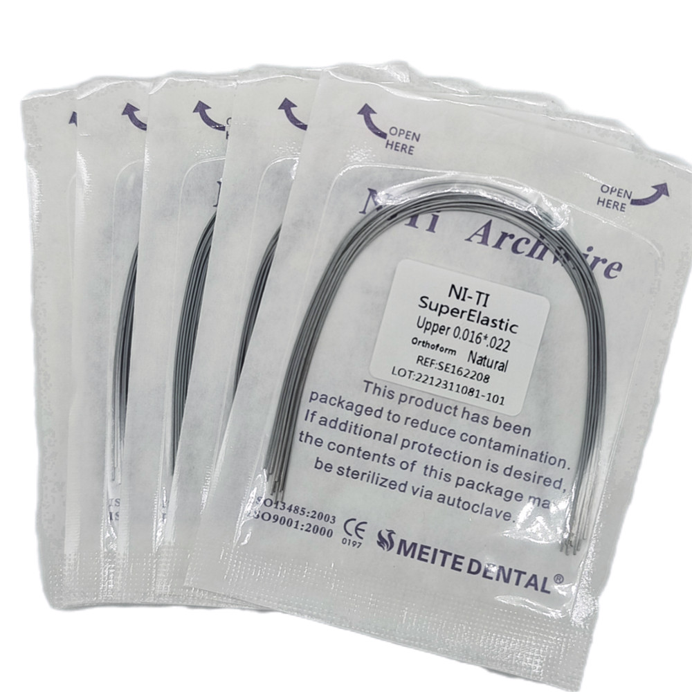 Dental Orthodontics Niti Rectangular Arch Wires Nature Form 10 pcs/pack