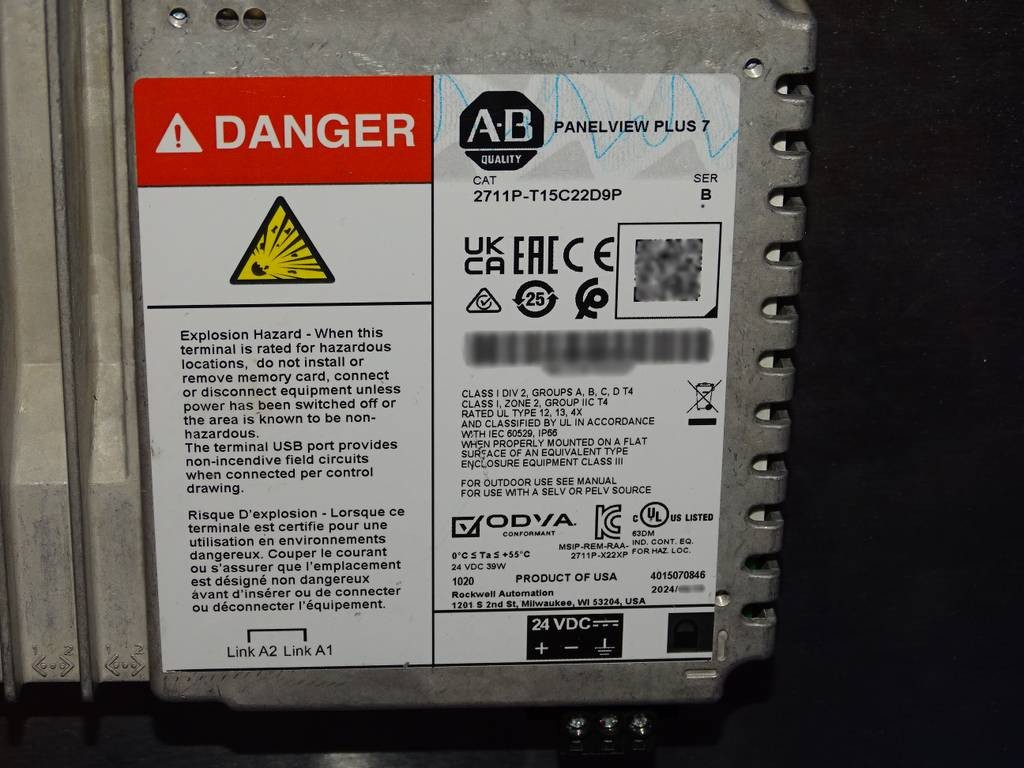 **READ** UNIT #5 2024 2711P-T15C22D9P Series B Allen Bradley PanelView Plus 7