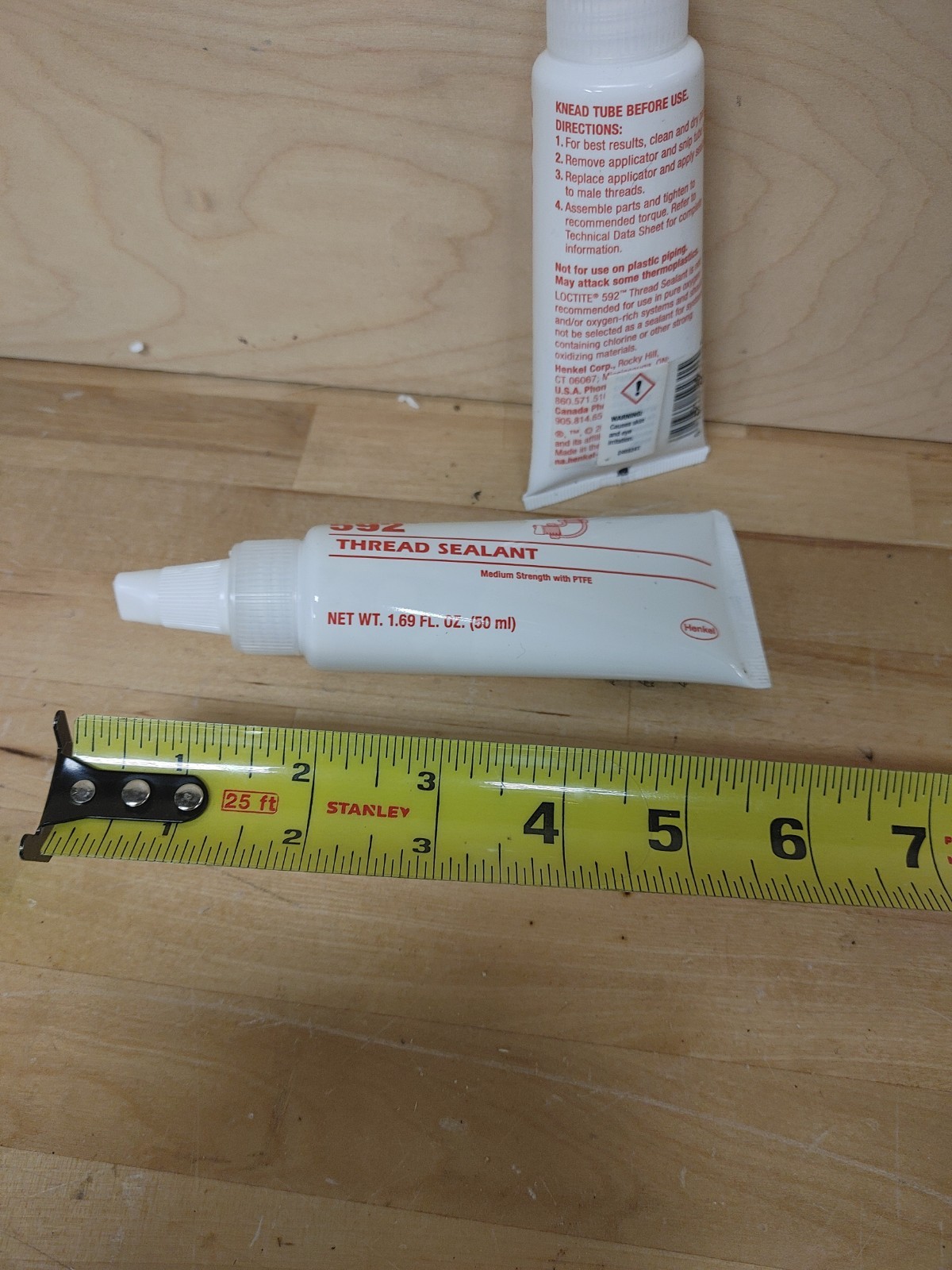 (2) Loctite 592 Thread Sealant 50mL Pipe Sealant PTFE 1.69 FL. OZ. 59231 209761