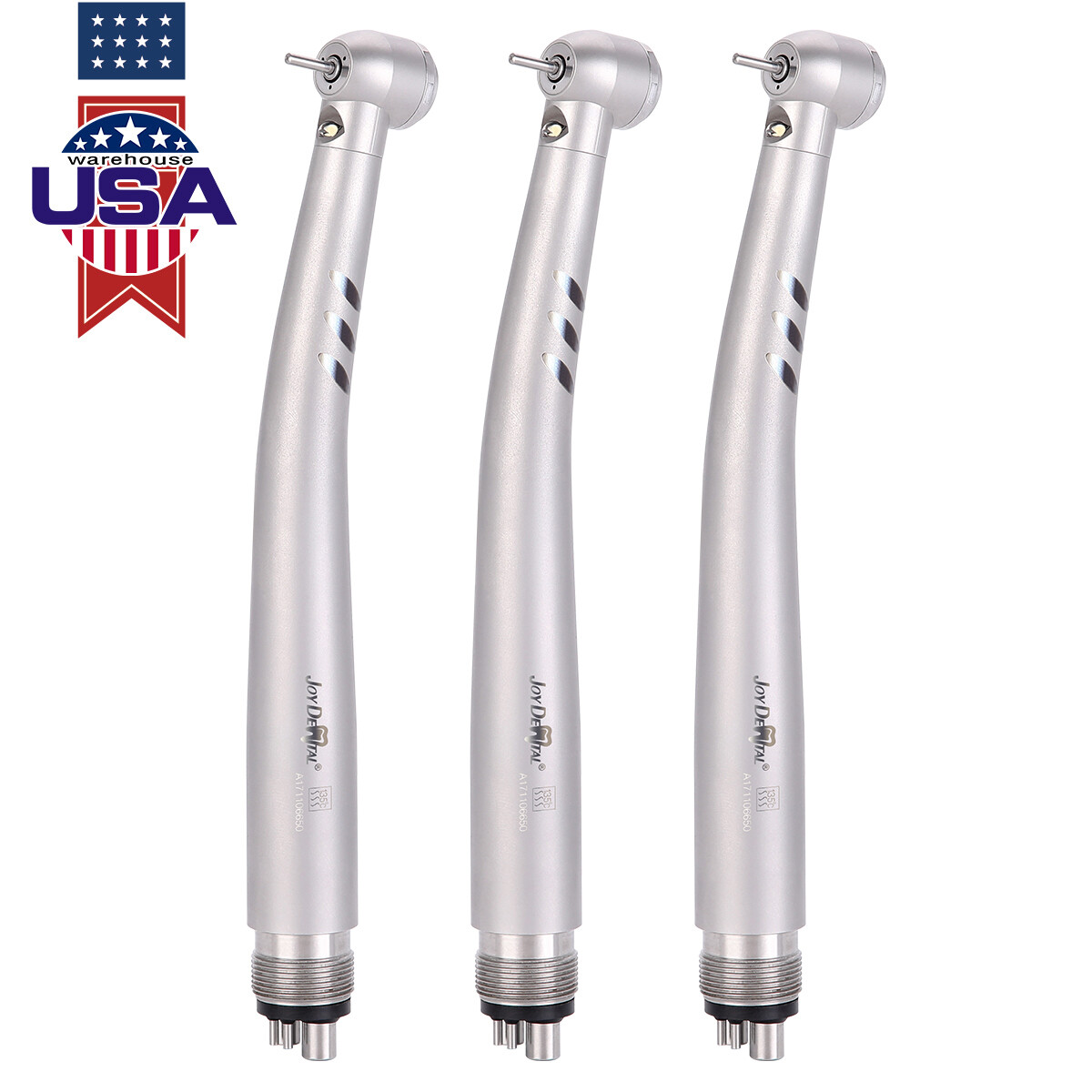 Joy Dental Fiber Optic LED E-generator High Speed Handpiece 2H/4Hole Torque Head