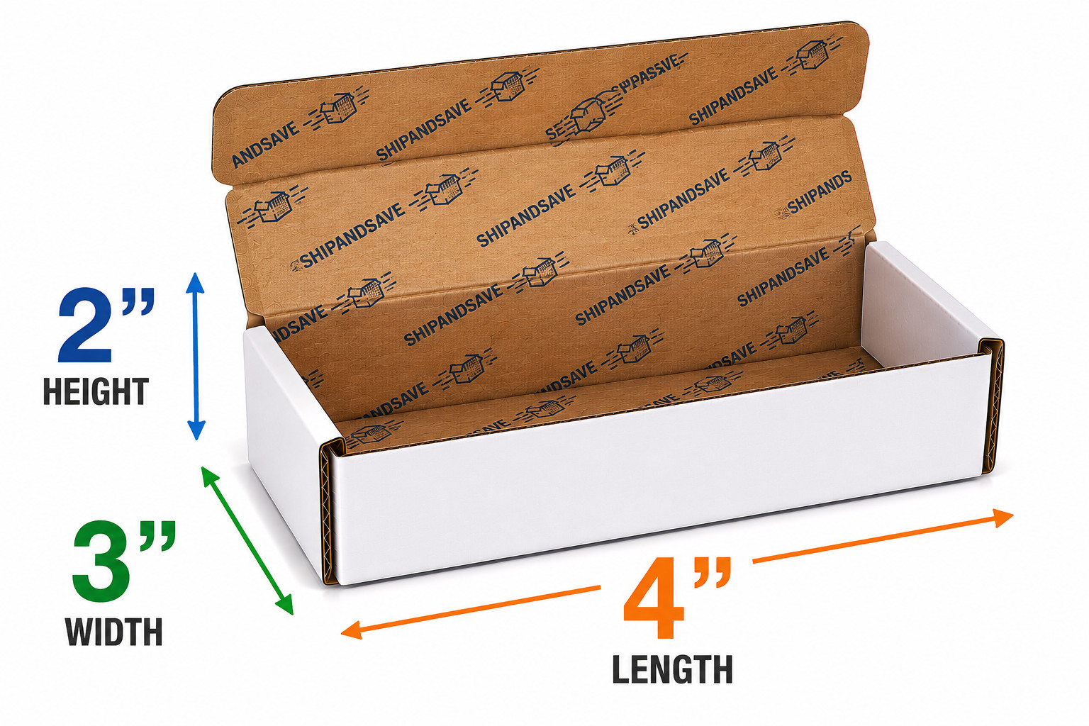 4x3x2 White Corrugated Mailer Shipping Boxes Packing Carton 50 100 200 500 2000