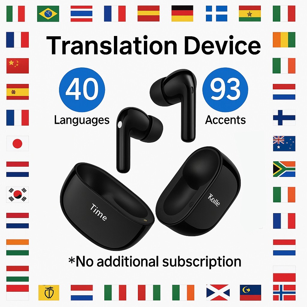 Timekettle M3 3 in 1 Language Translation Earbuds No Subscription – Black Color
