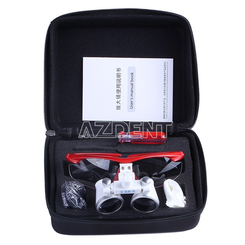 AZDENT Dental 3.5X Surgical Magnifier Medical Magnifying Binocular Loupes