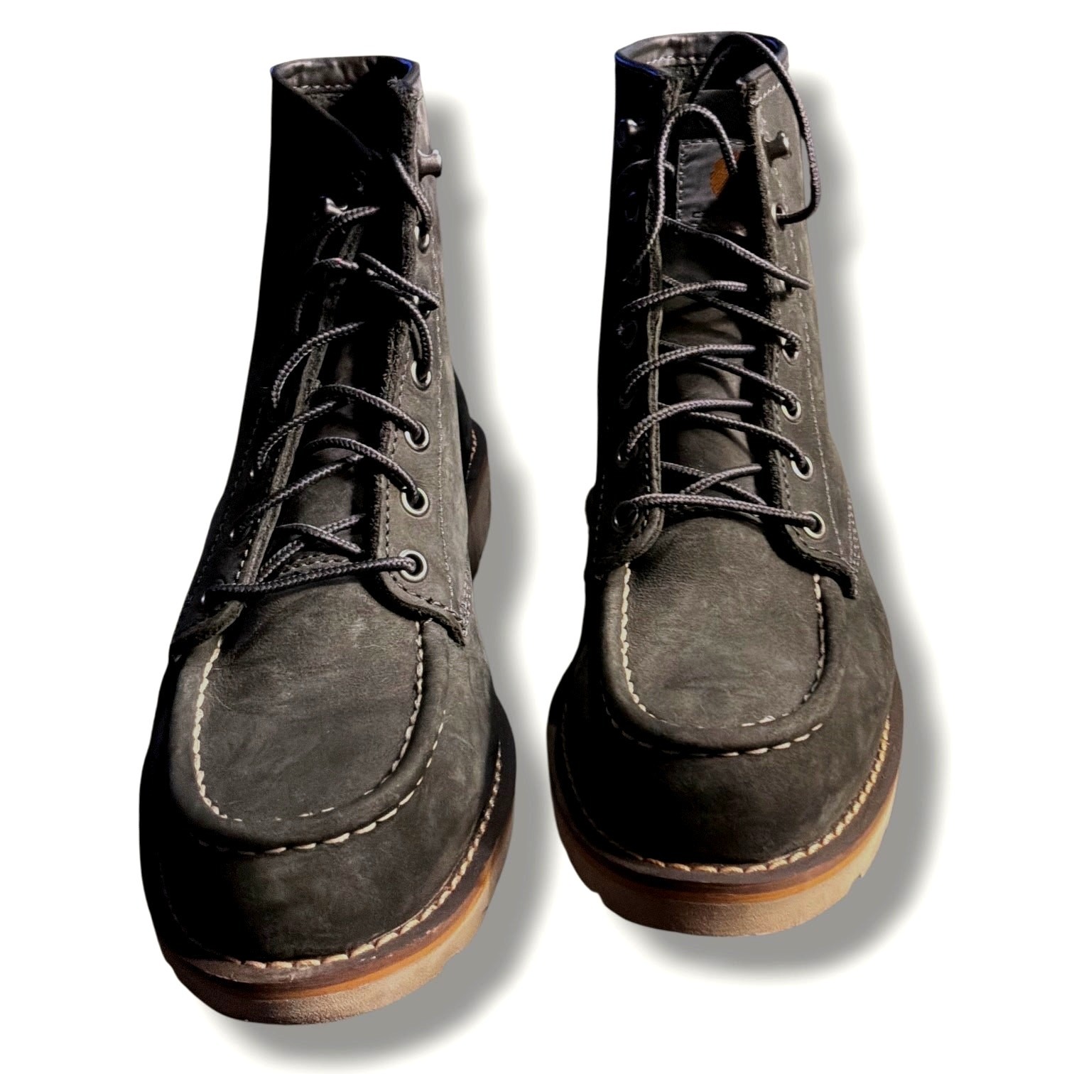 Women’s 8M Carhartt 6″ Soft Moc Toe Wedge Boot, Dark Grey Leather Safety Boots