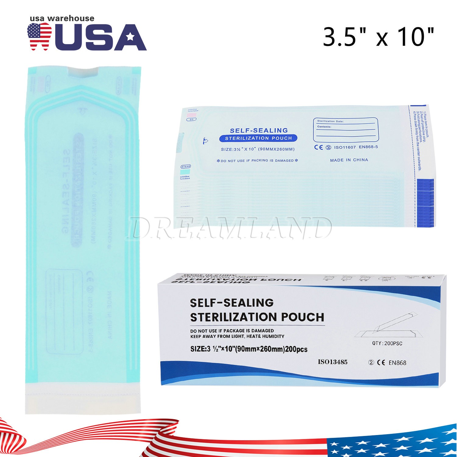 Sterilization Pouches – Self-Sealing Autoclave Bags for Medical, Dental, Tattoo