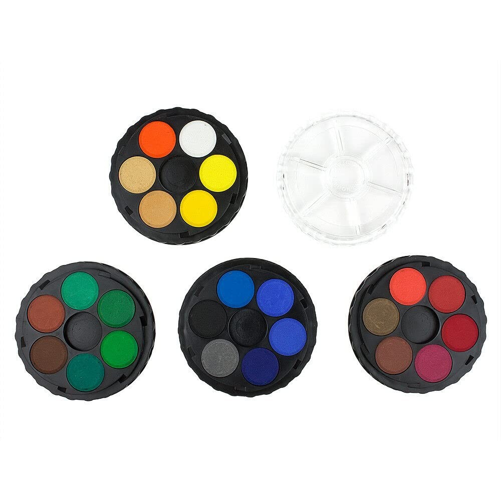 36 Round Water Colour Paint Tin Set Artist Quality Watercolor Palette