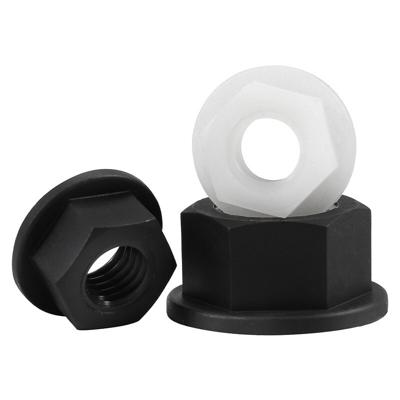 Plastic Flange Nut Nylon Hex Nuts Anti-Slip Metric M3 M4 M5 M6 M8 M10 M12