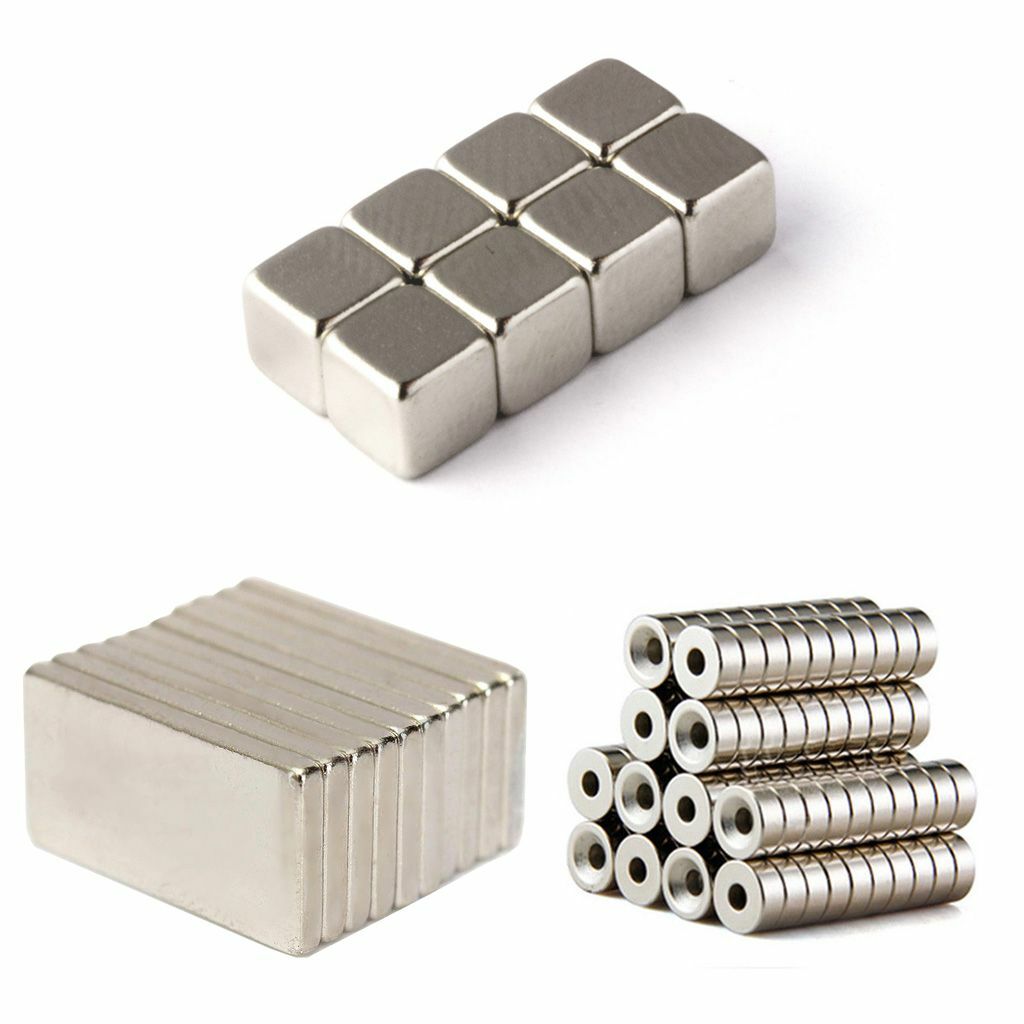 10~100Pcs Magnets Block Cube Super Strong Rare Earth Neodymium Magnetic N35 lots