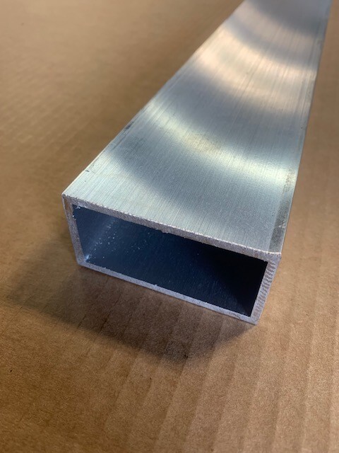 1.5″ X 3″ X 1/8″ Wall X 84″ Length Rectangle Aluminum Tube, 6061-T6, 1-1/2″ x 3″