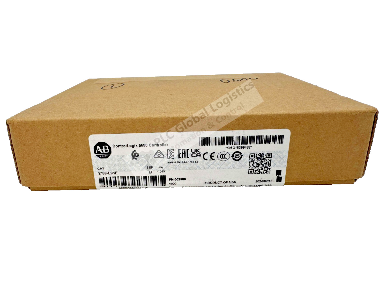 Surplus Sealed Allen Bradley 1756-L81E /B ControlLogix5580 Processor ENet/USB