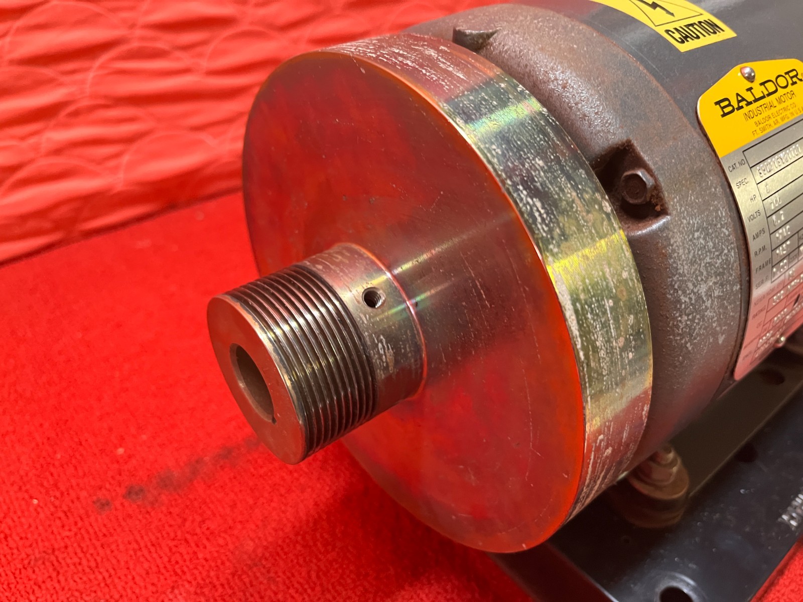Used Baldor-Reliance Industrial Motor 2 HP 1740RPM 200V 6.2A Good Condition