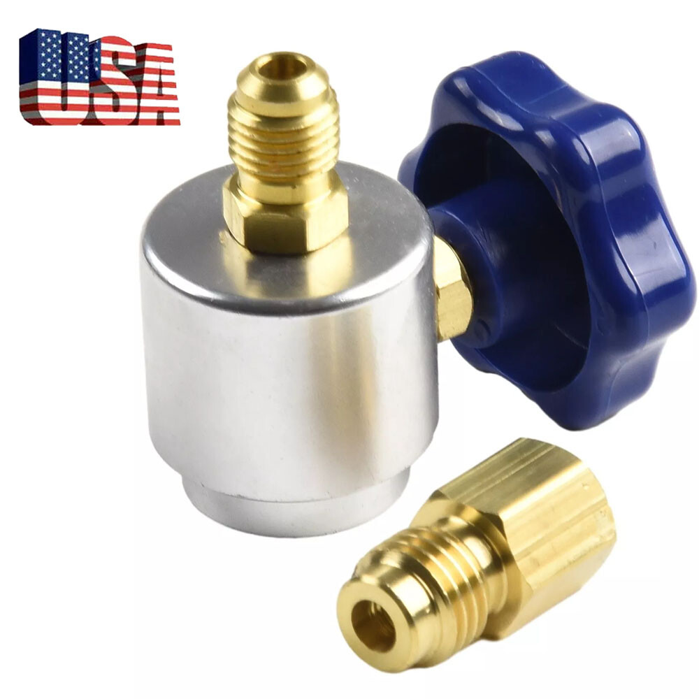 Self Sealing R134A Can Tap Valve Dispenser For A/C Charging Hose AD01 Convertor