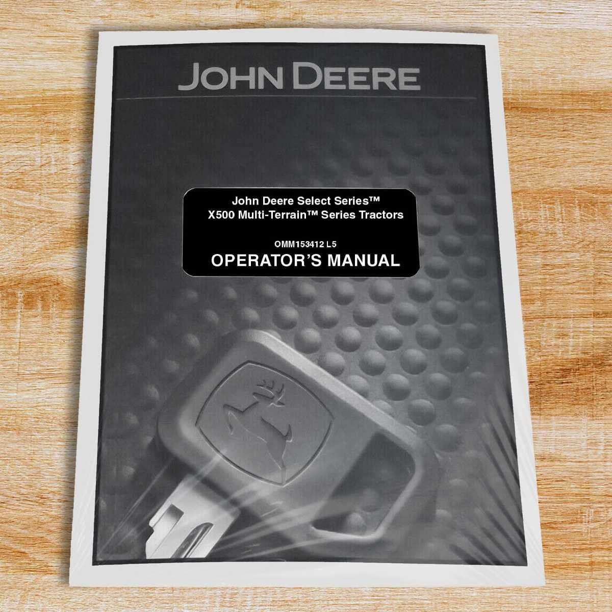 John Deere X520,X534,X540,X500 Tractor Owners Operators Manual – OMM153412
