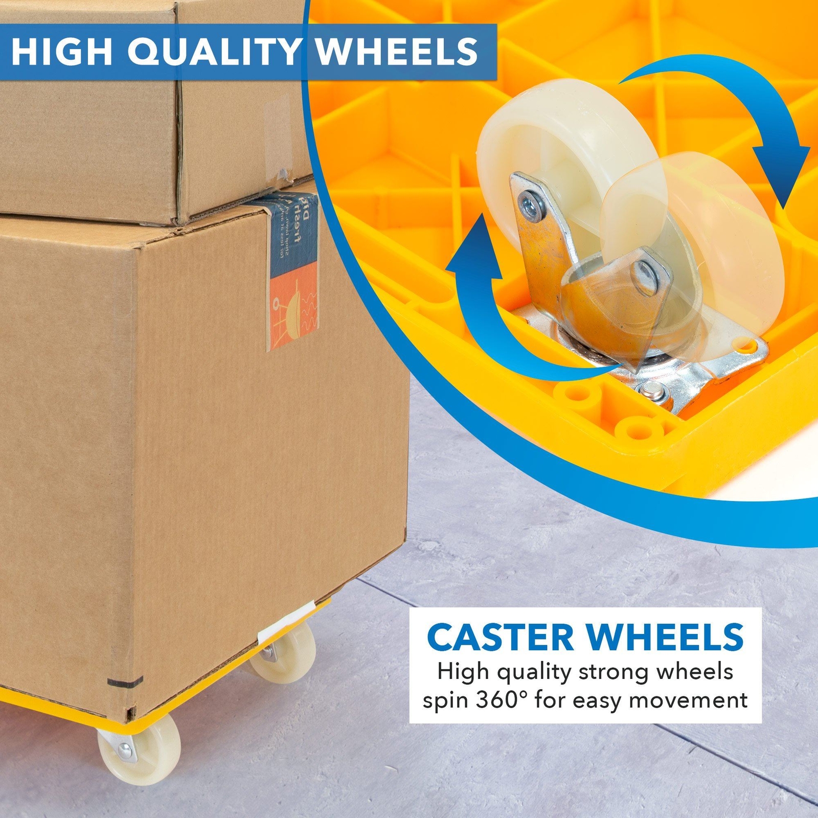Mount-It! Small Platform Dolly Cart | 220 LBS Capacity