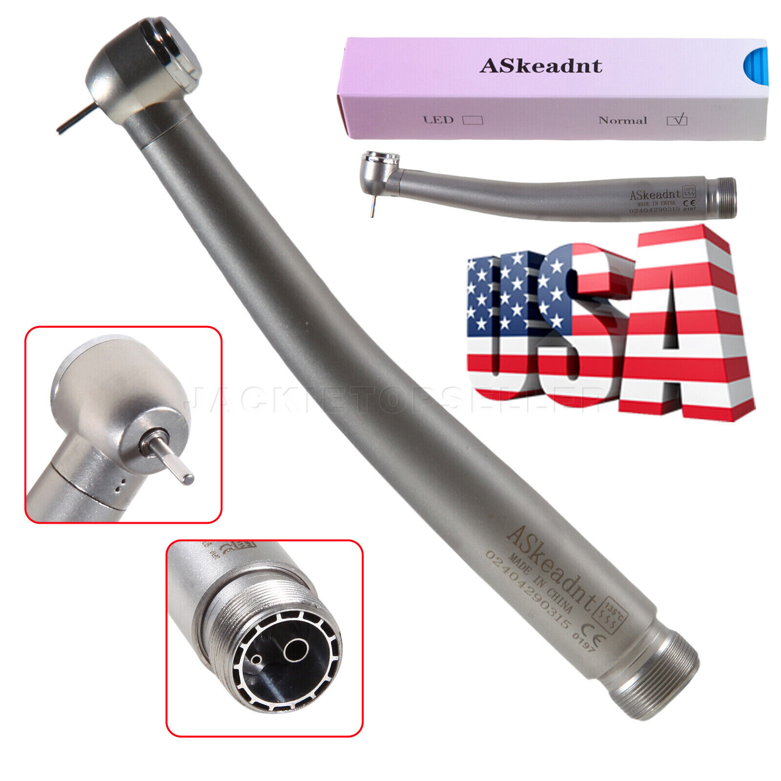 2 PCS Dental High Speed Handpieces 2 Hole Air Turbine Borden NSK Pana Max Style