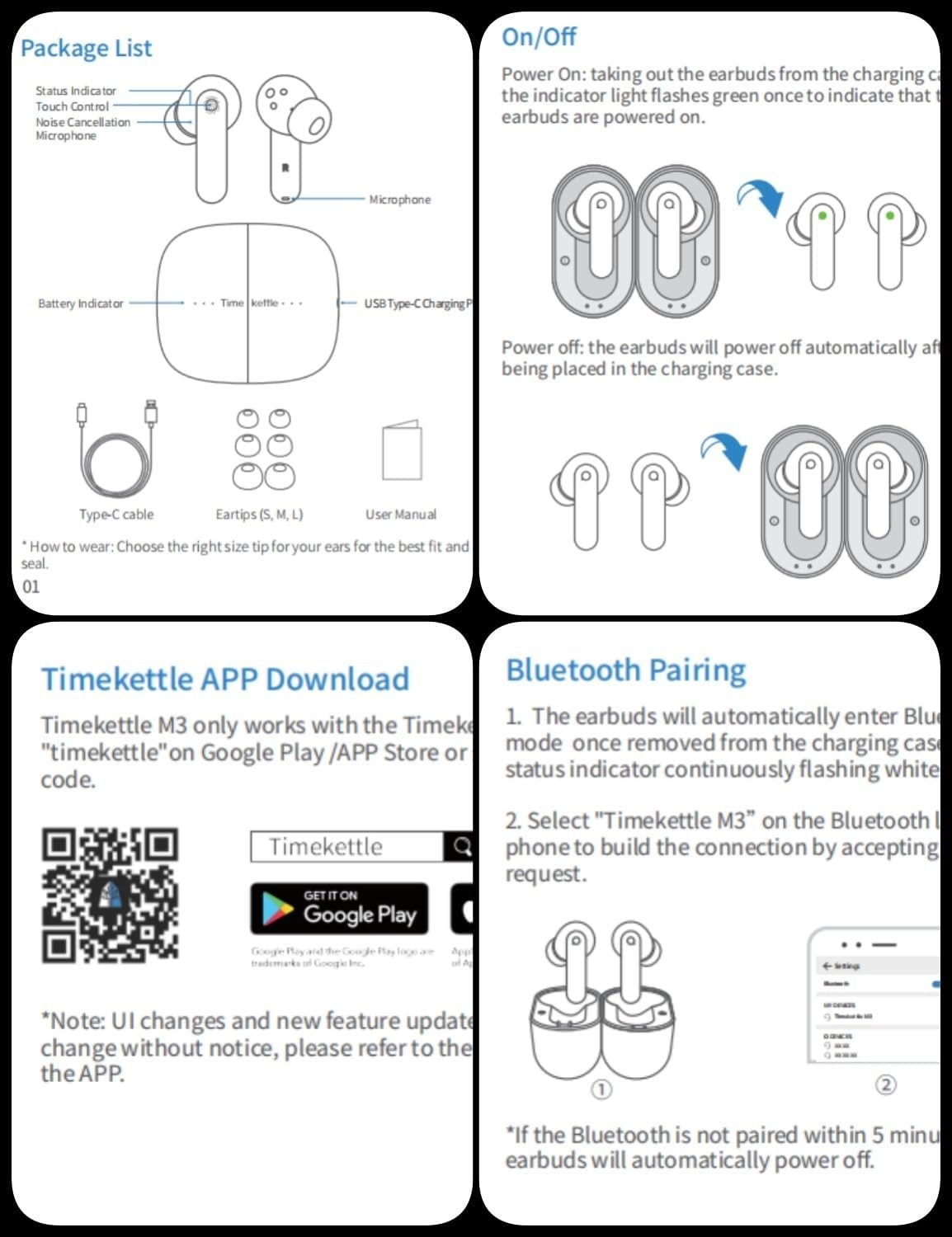 Timekettle WT2 Edge W3 Ai Translator Earbuds White 8 Offline Language 40 Offline