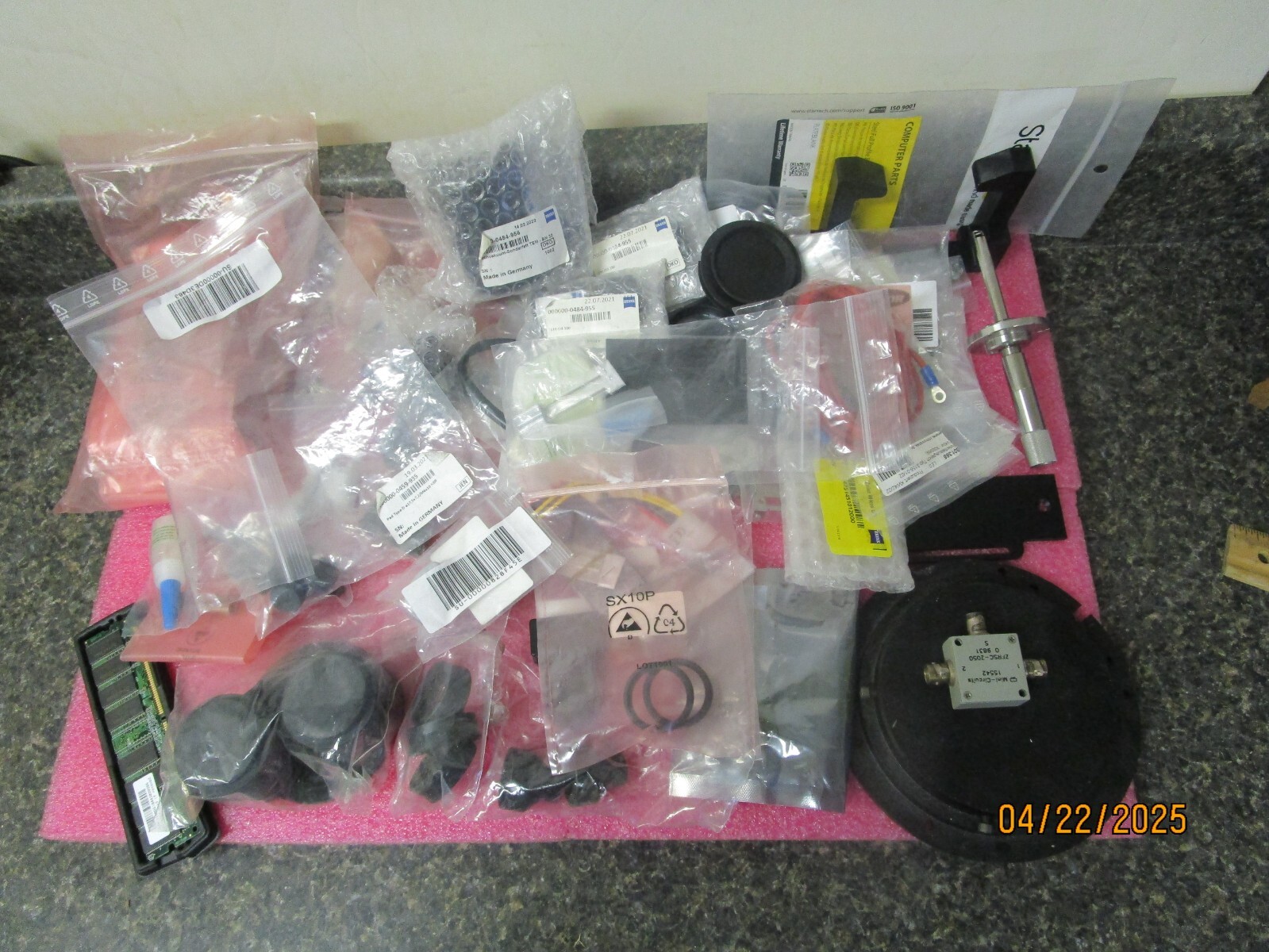 Over 50 Item Lot of Zeiss MicroScope Parts / Hardware – See Pictures