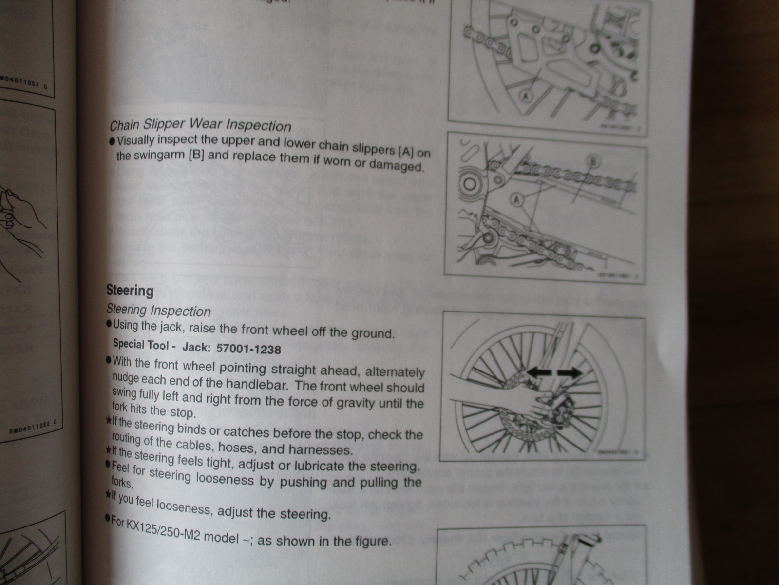 Kawasaki KX125 KX250 Motorcycle Service Manual 99924-1298-04