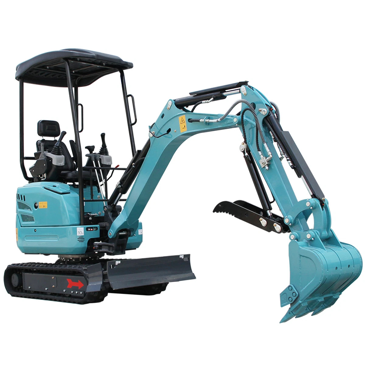2.5Ton Mini Excavator Side Swing Digger Kubota D902 Diesel Engine+ 4 Attachments