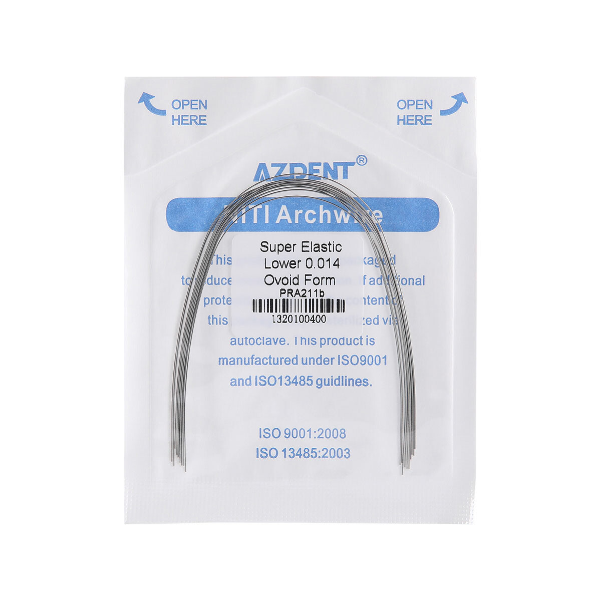 5Packs Dental Orthodontic Arch Wire Super Elastic Niti ROUND 016Lower AZDENT