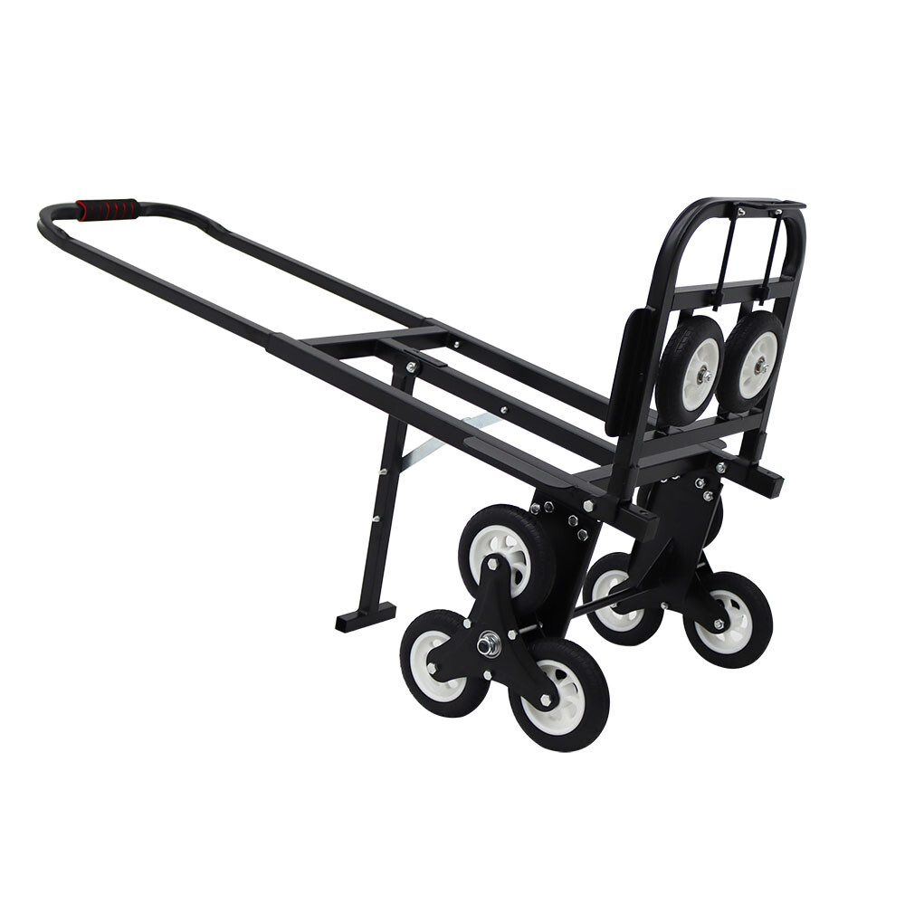 USED Black Carbon Steel Climbing Stairs Truck 16.43inchW 0.05in Pipe Thickness