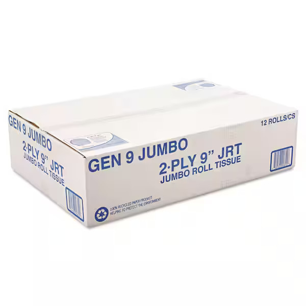 3.3 in. x 700 ft. 2-Ply Jumbo Roll Bath Tissue in White (12/Carton)
