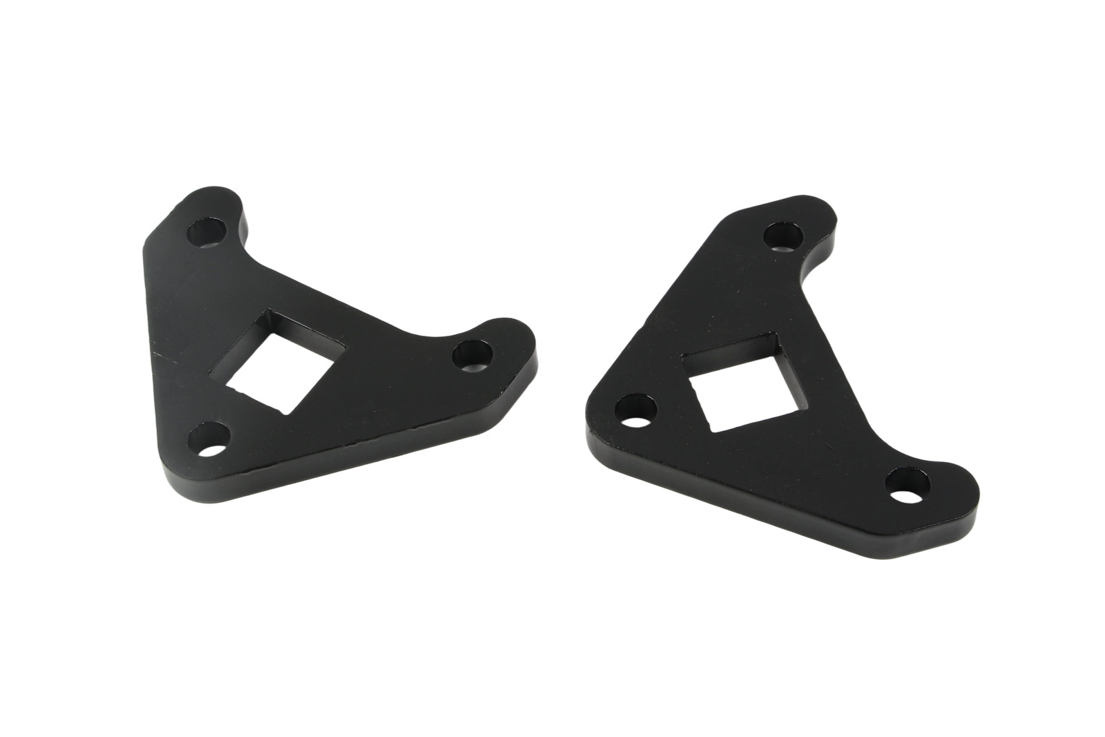 Fits For Chinese Mini Excavator Drive Motor Bracket BLACK 2Pcs Flange bracket