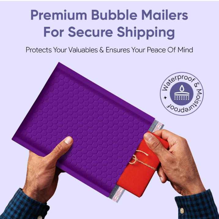 Poly Bubble Mailers Padded Envelopes Mailing Bags for Shipping Packing Self Seal