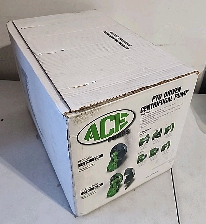 Ace Cast Iron PTO Belt Driven Centrifugal Pump 1.25″ Suction x 1″ Discharge