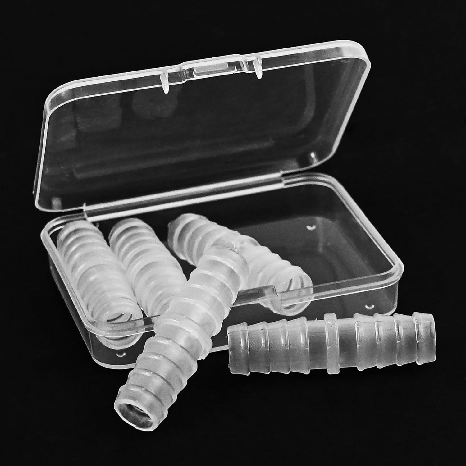 3/8″ Barbed Hose Connector, 5-Pack Plastic Barb Fitting Adapter for Air, Water,