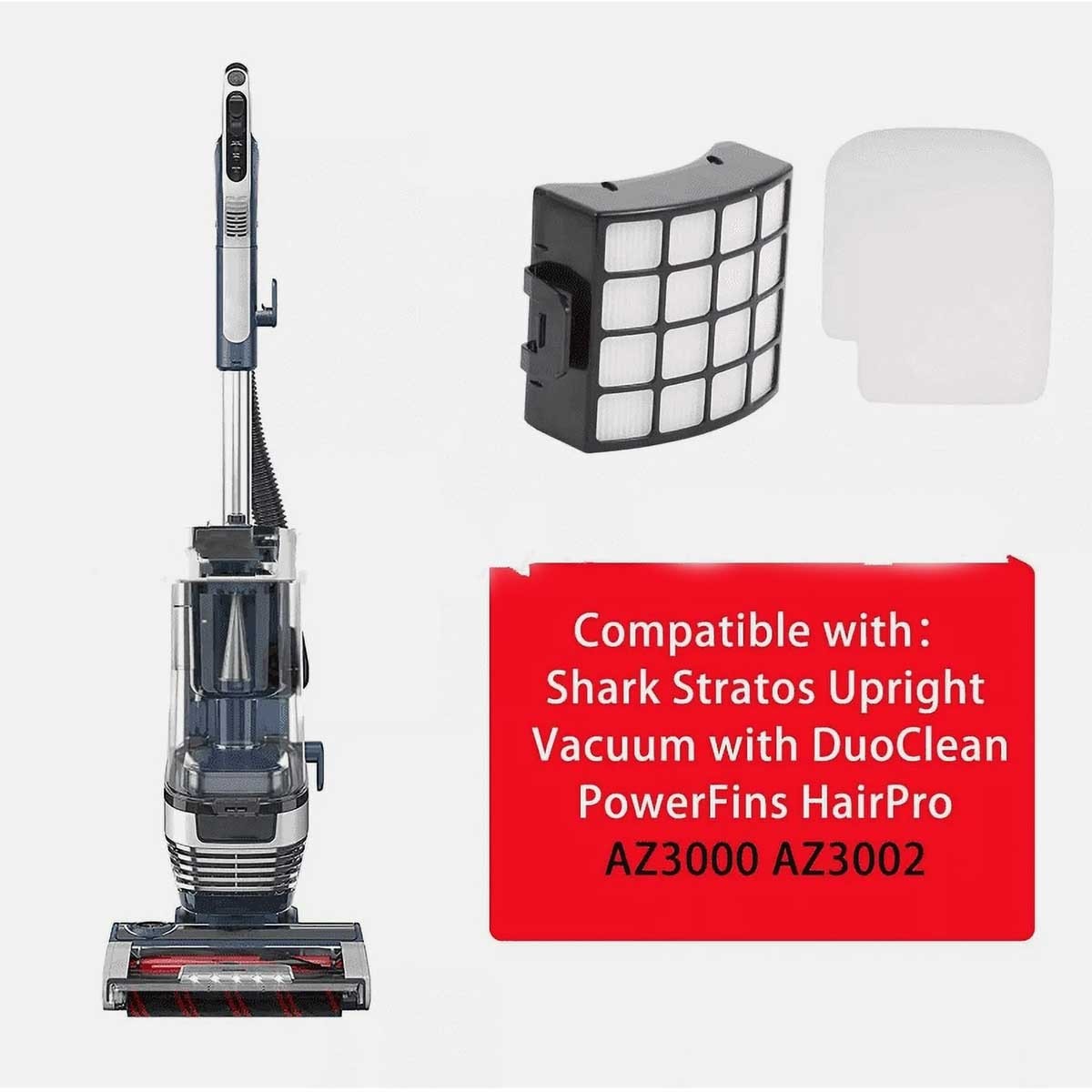 Suitable for shark Stratos AZ3002 AZ3000 including 2 filters and 4 felt filters